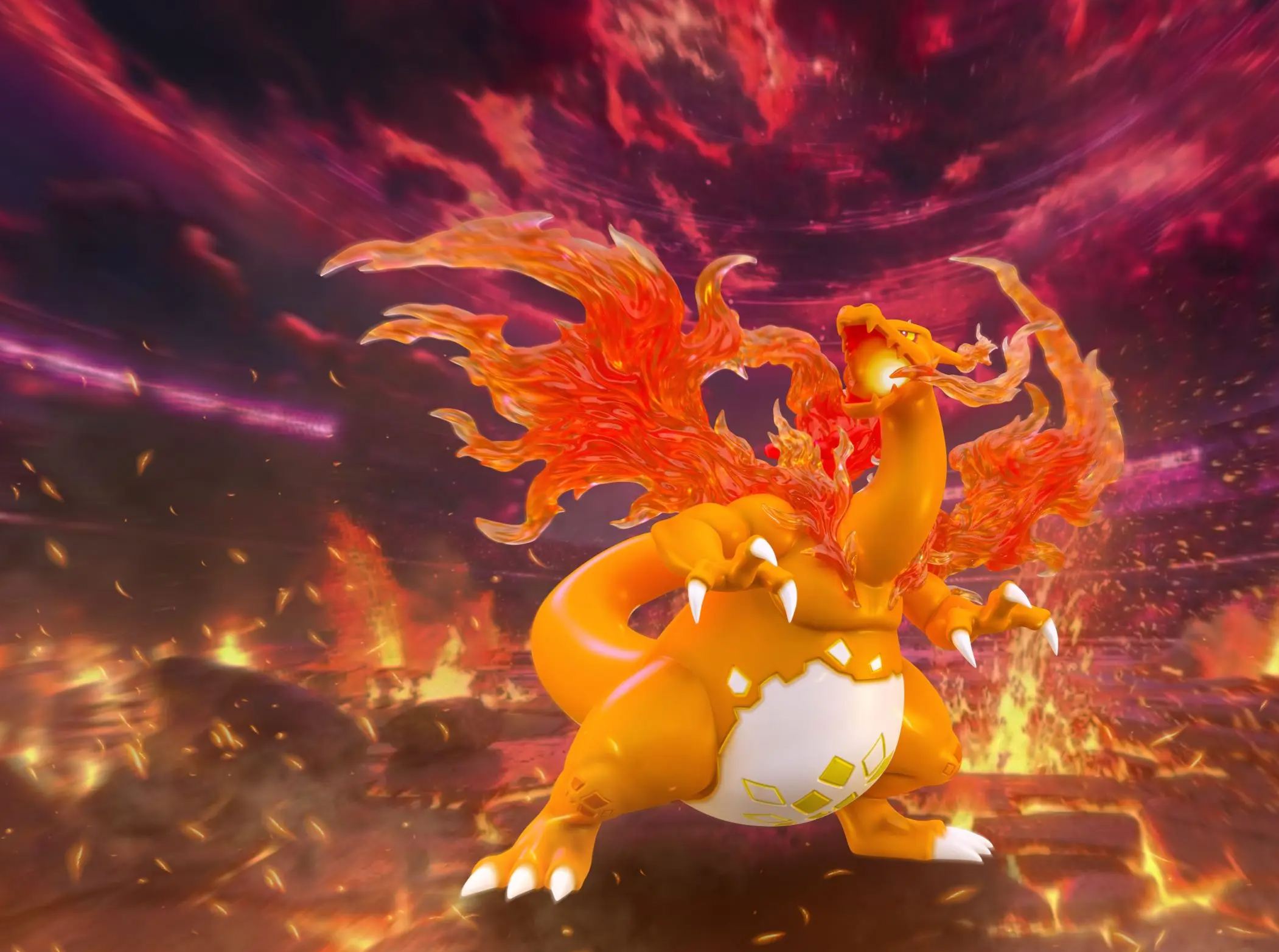 JB Studio - Charizard Dvnamax Pokédex Series #006 Pokemon Statue