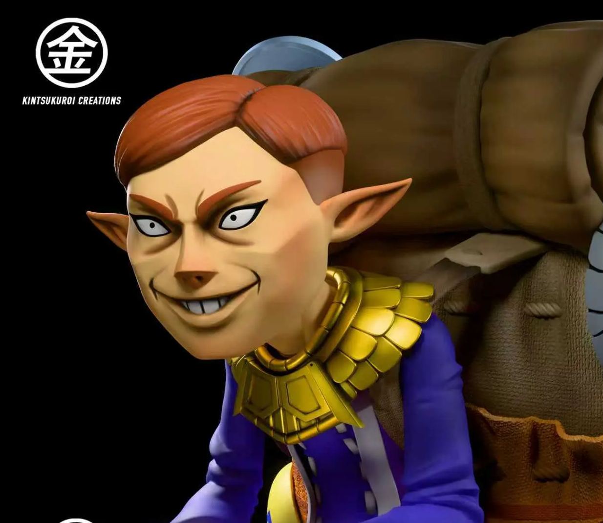 Kintsukuroi Creations Studio - Happy X Angry Mask Salesman The Legend of Zelda Statue