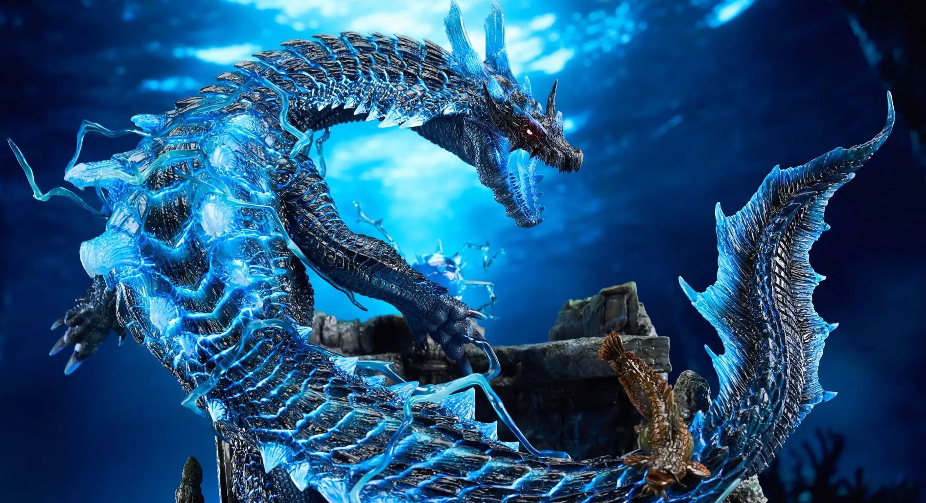 Roaring Wild Studio - Lagiacrus X Abyssal Laguacrus Monster Hunter Statue