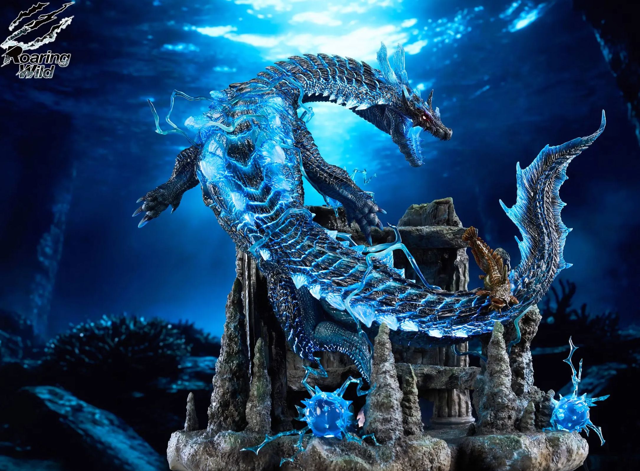 Roaring Wild Studio - Lagiacrus X Abyssal Laguacrus Monster Hunter Statue