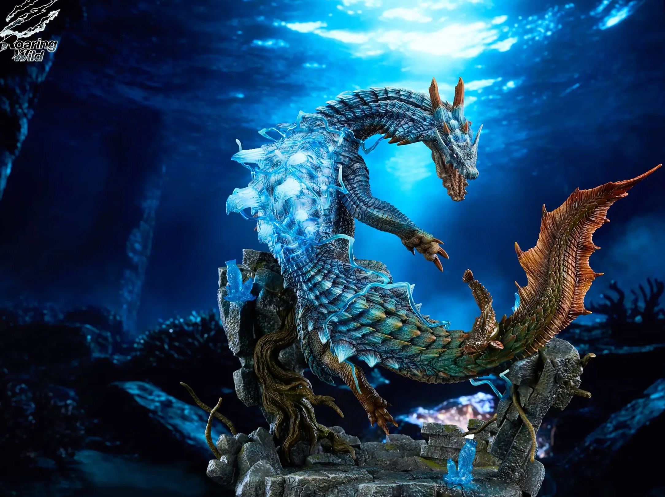 Roaring Wild Studio - Lagiacrus X Abyssal Laguacrus Monster Hunter Statue