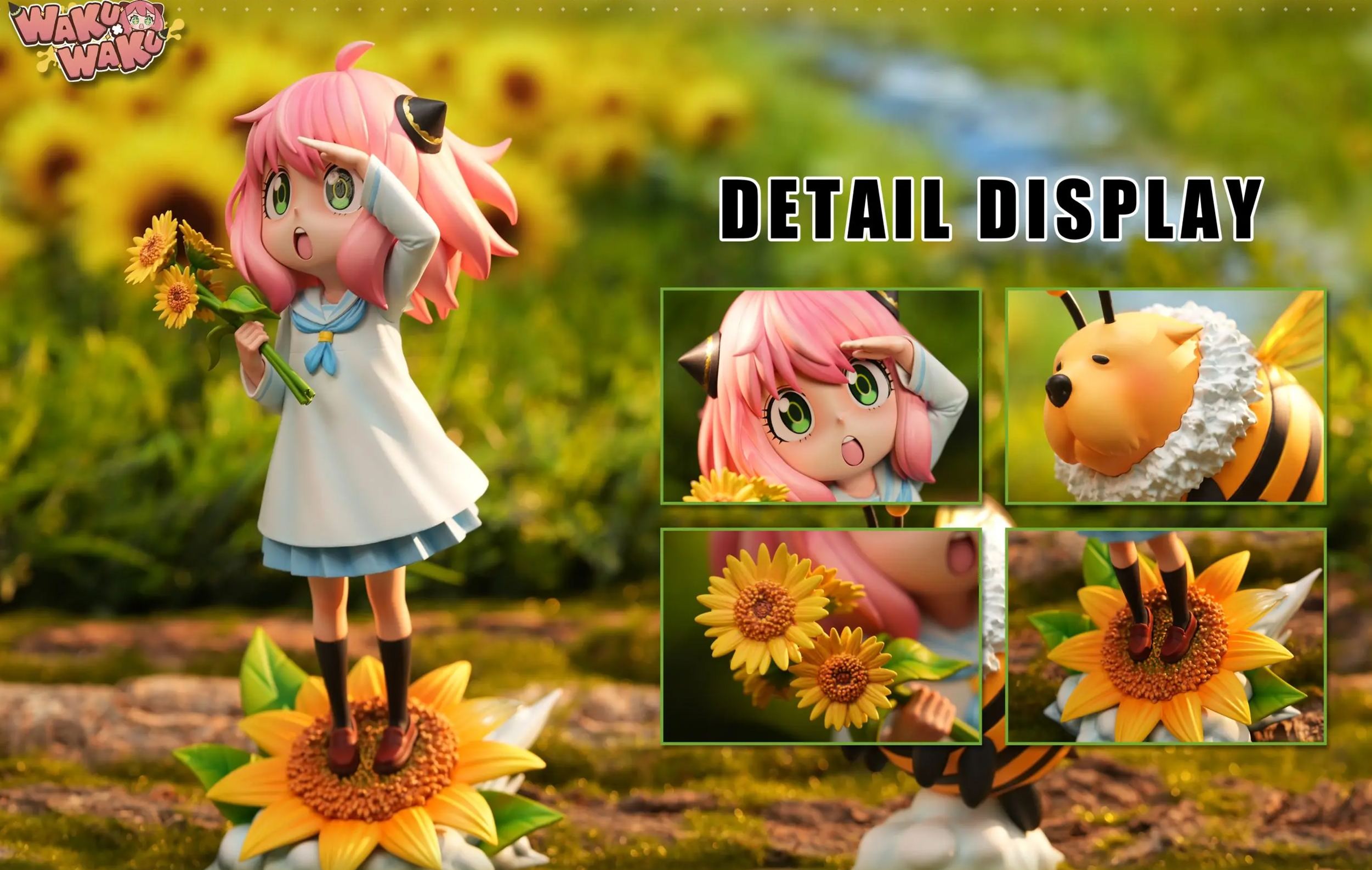 WakuWaku Studio - Anya Forger X Bond Forger Spy x Family Statue