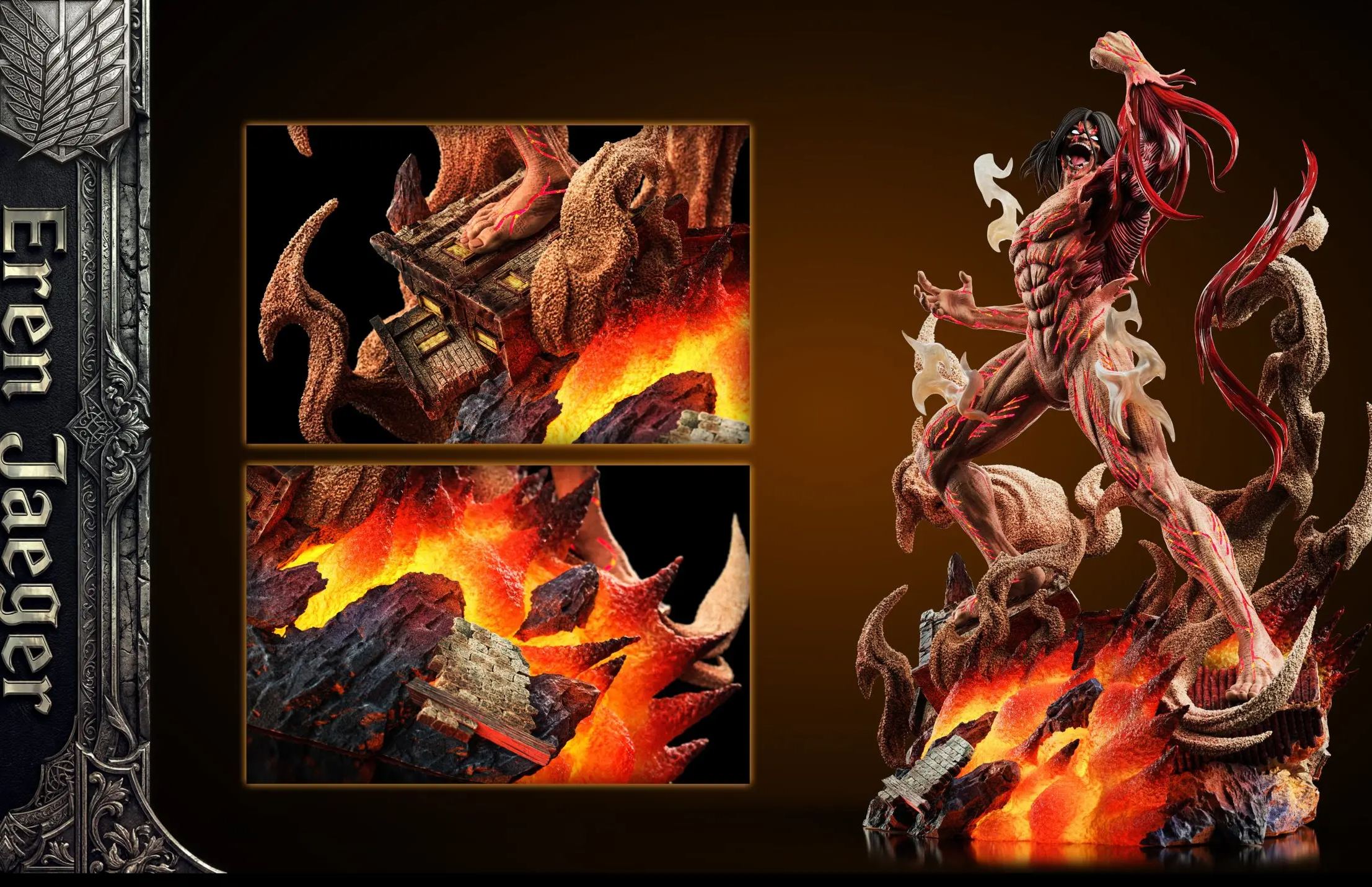 K1 Studio - Roaring Eren Jaeger Attack on Titan Statue 