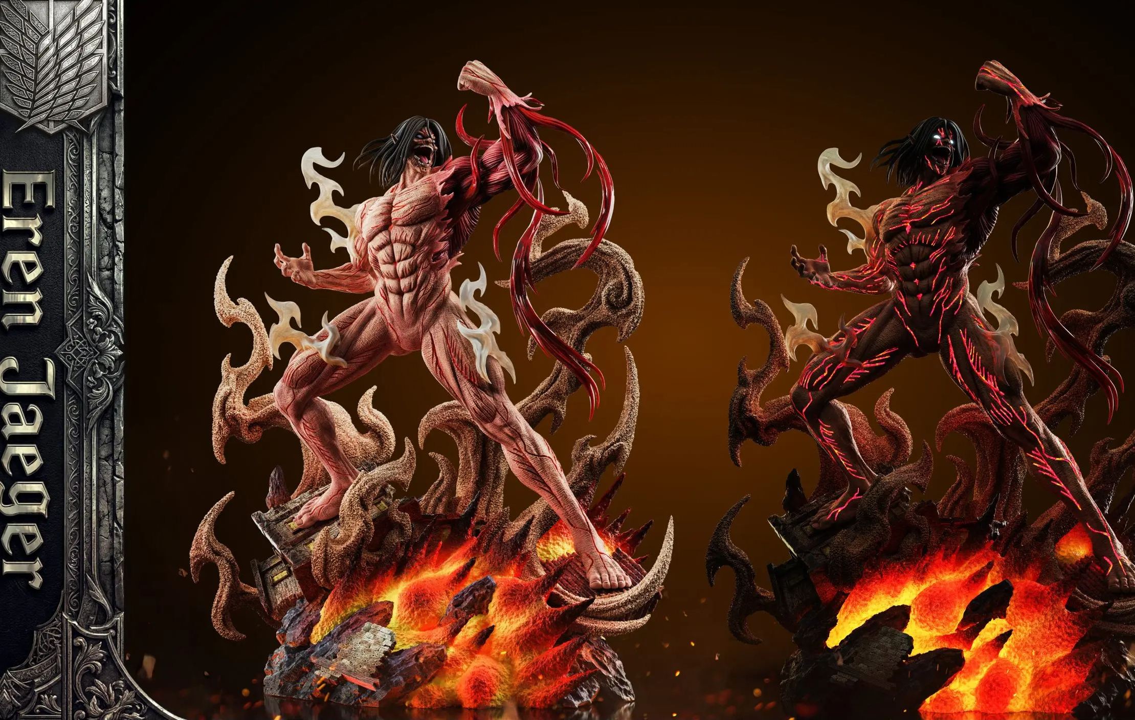 K1 Studio - Roaring Eren Jaeger Attack on Titan Statue 