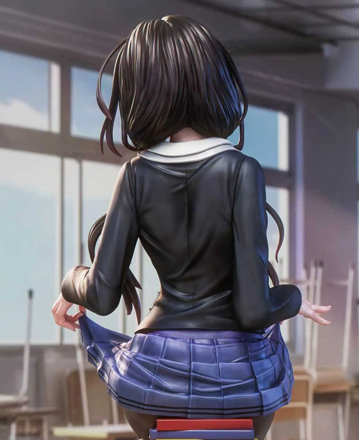 Hui Man Studio - Tokisaki Kurumi School Uniform Date A Live Statue 