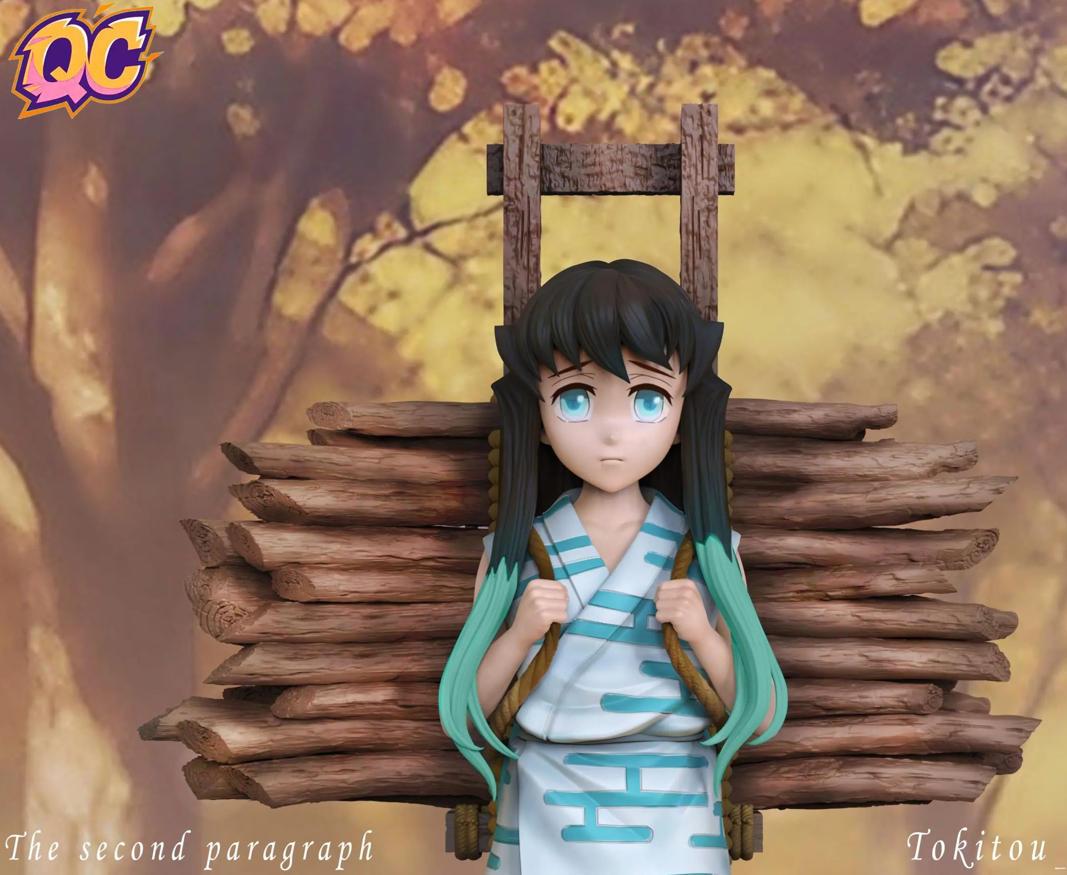 Qi Chen Studio - Childhood Muichiro Tokito Demon Slayer Statue 