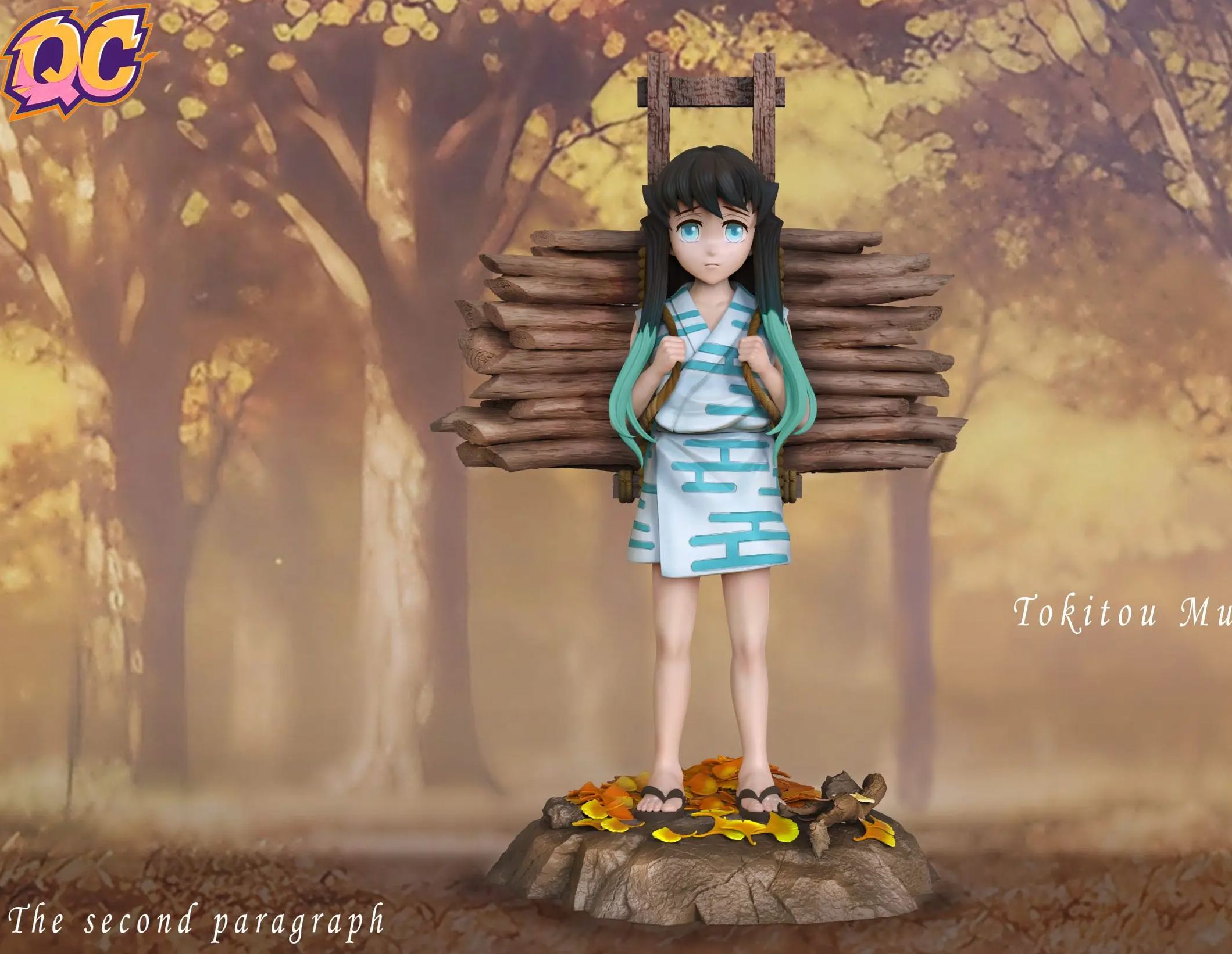 Qi Chen Studio - Childhood Muichiro Tokito Demon Slayer Statue 