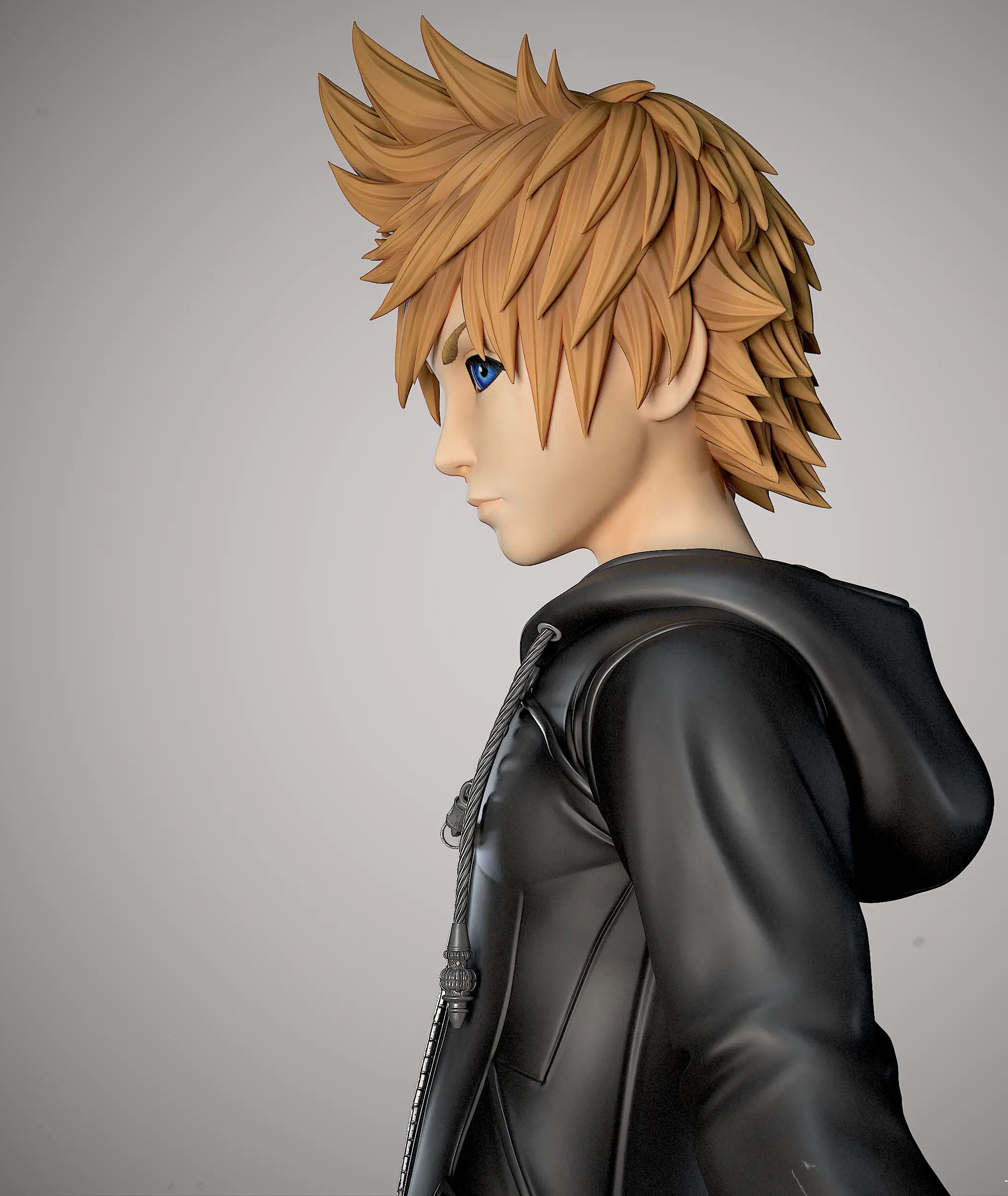 Black Swan Collectibles - Roxas From KH2 Kingdom Hearts Statue 