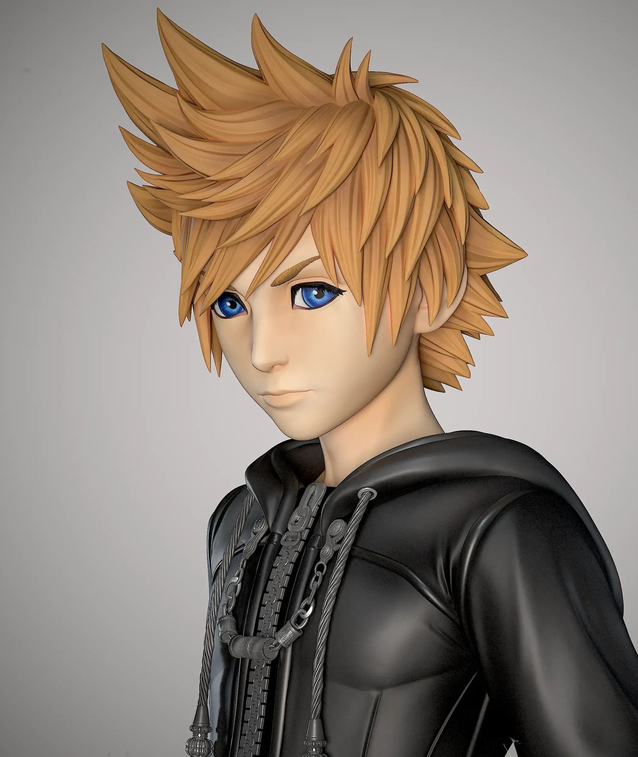 Black Swan Collectibles - Roxas From KH2 Kingdom Hearts Statue 