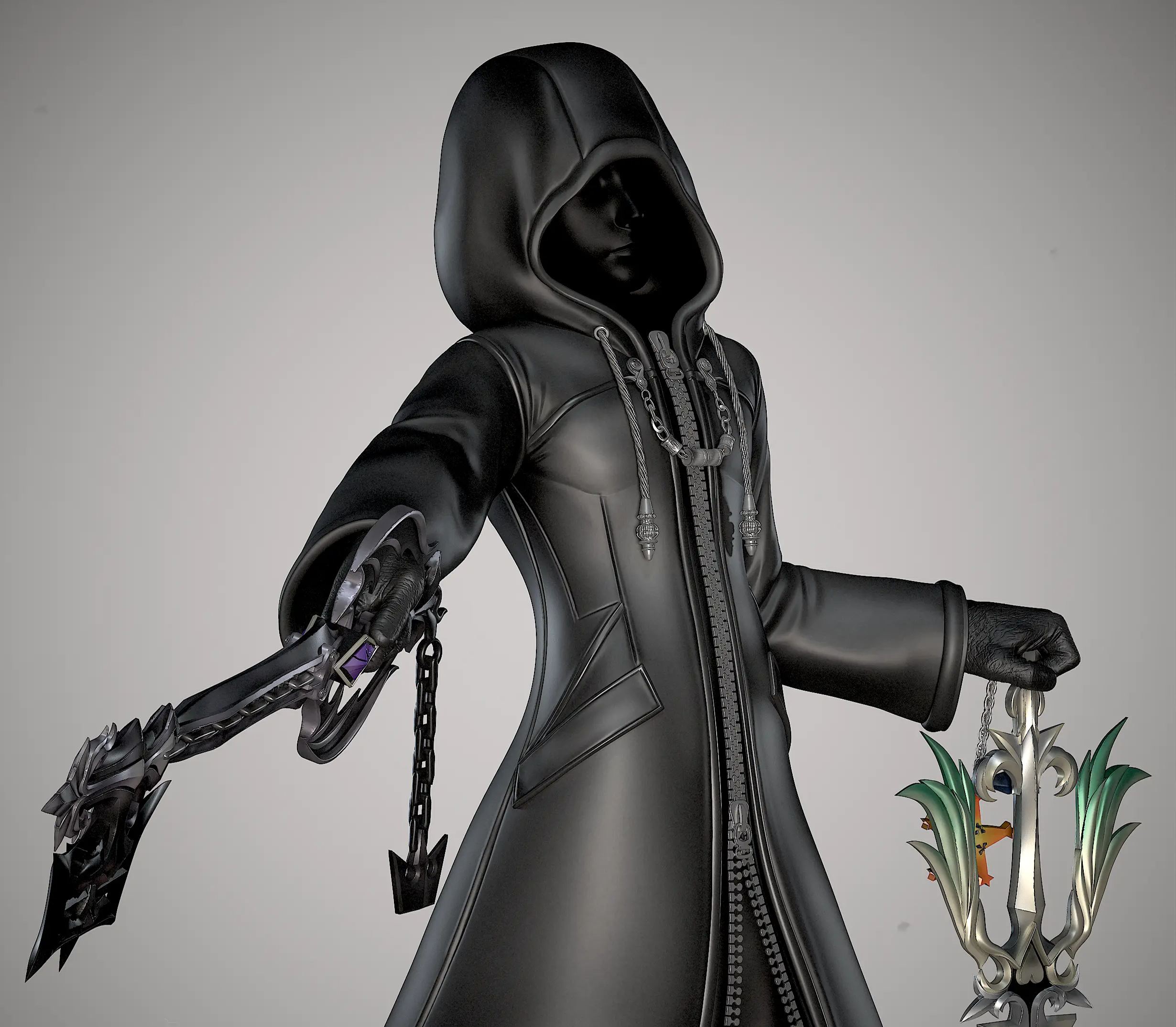 Black Swan Collectibles - Roxas From KH2 Kingdom Hearts Statue 