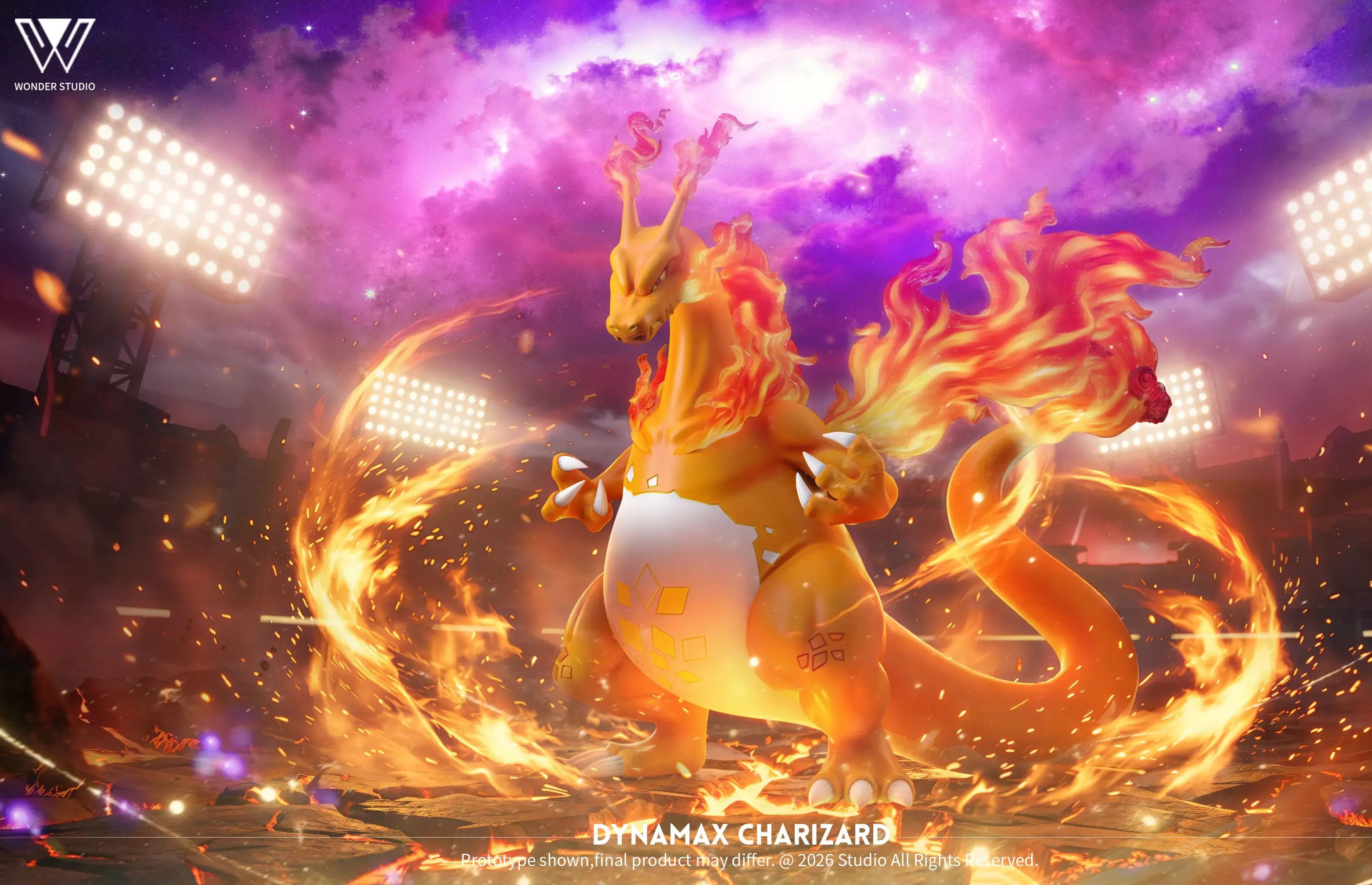Wonder Studio - Leon's Team Dynamax Charizard Pokemon Statue 