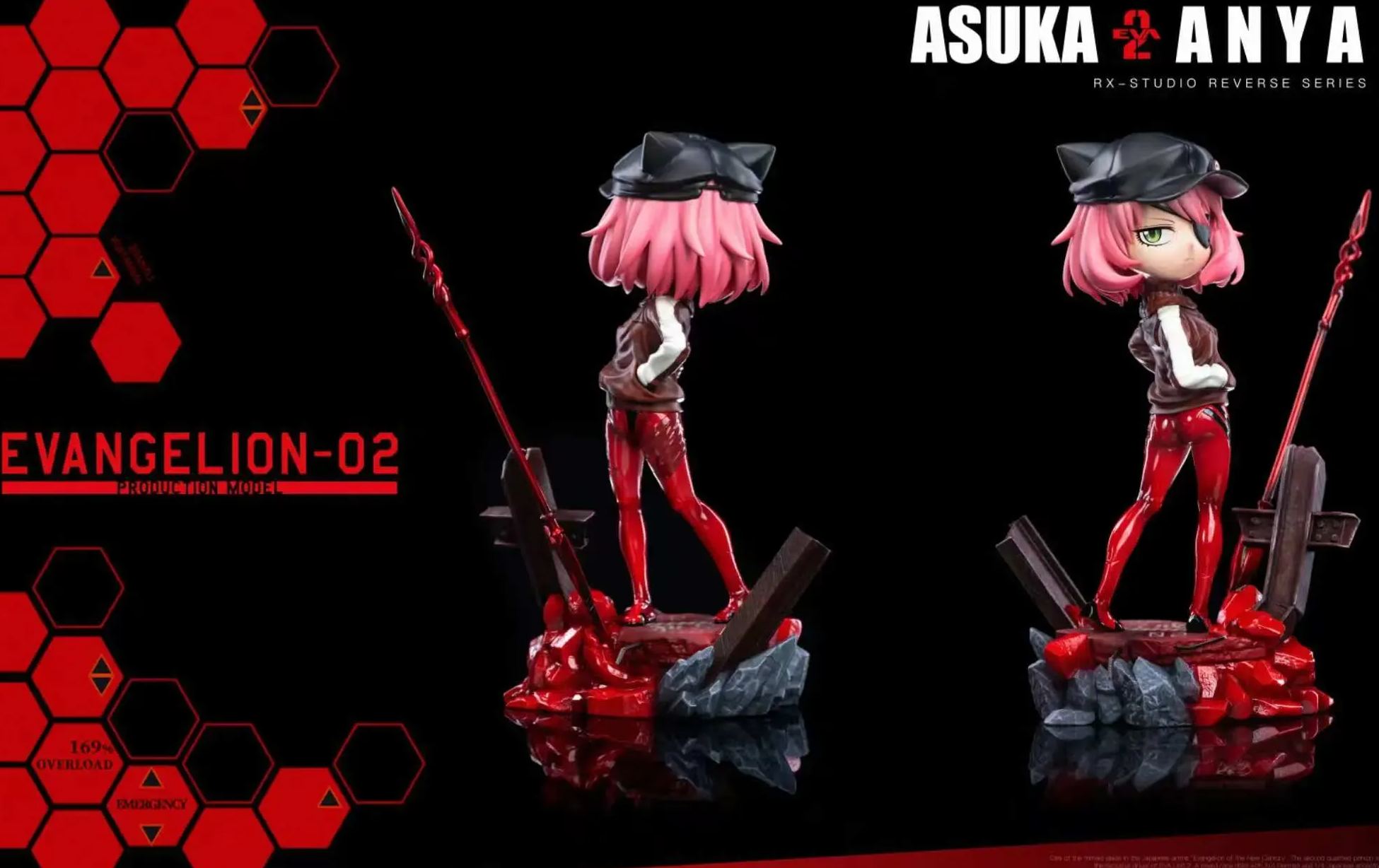 RX Studio - Anya Cosplay Eva Soryu Asuka Langley Spy x Family Statue 