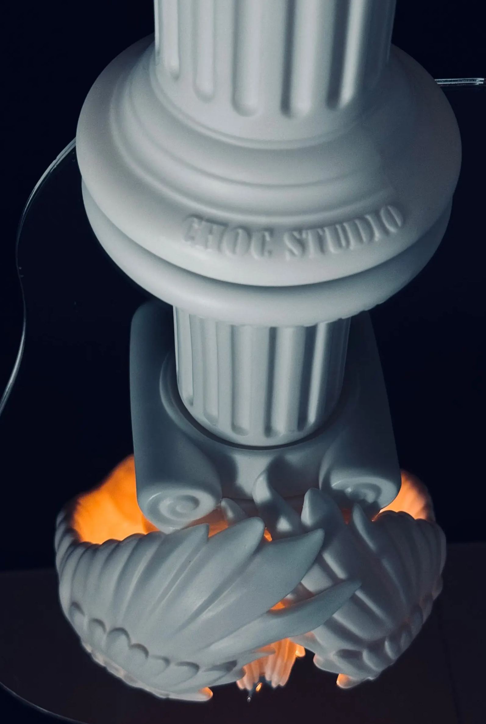 CHOC STUDIO - HOPE PORCELAIN CARVED CANDLE HOLDER SET Licensed Statue