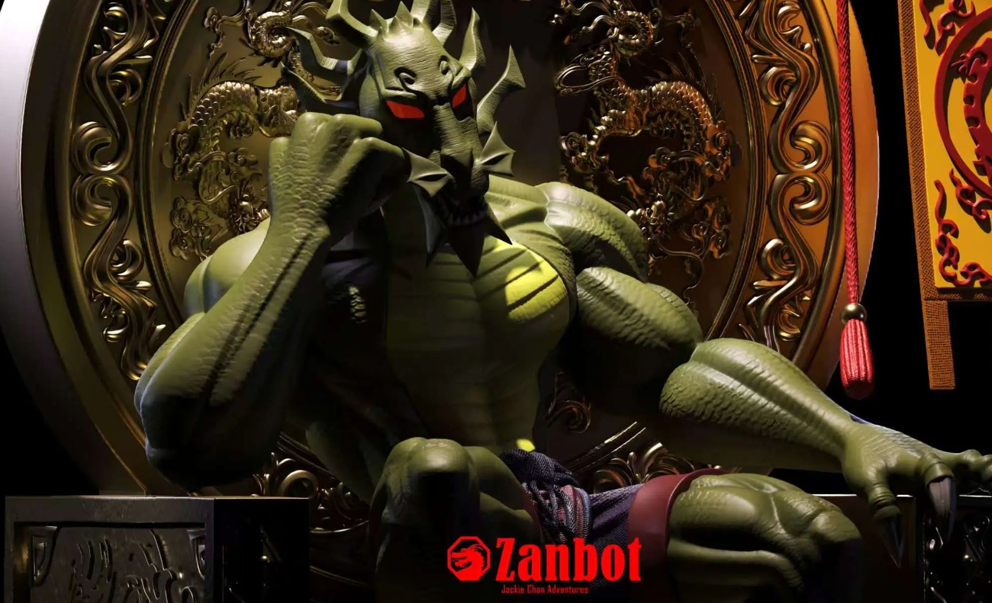 12 talisman Studio - Shendu 2.0 Jackie Chan Adventures Statue