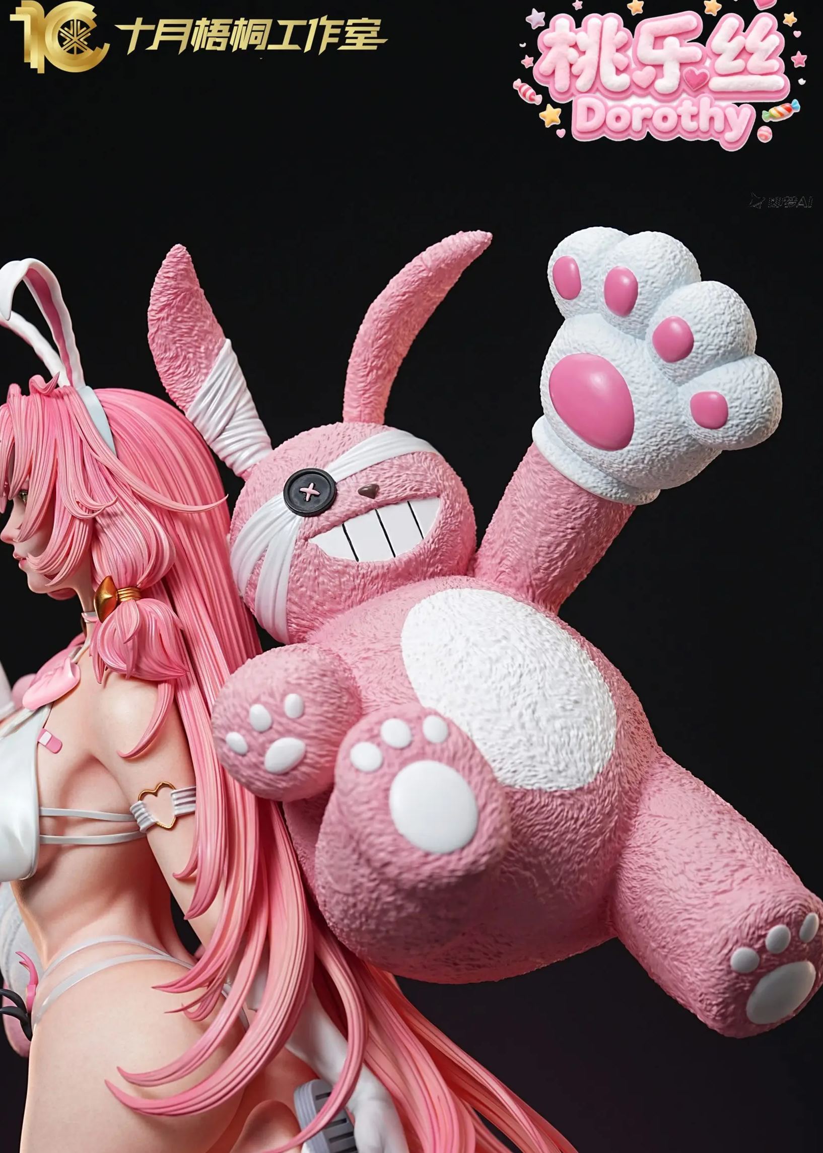 Shi Yue Wu Tong Studio - Nightmare Vol. 1 Pink Rabbit Dorothy  Statue (Licensed)