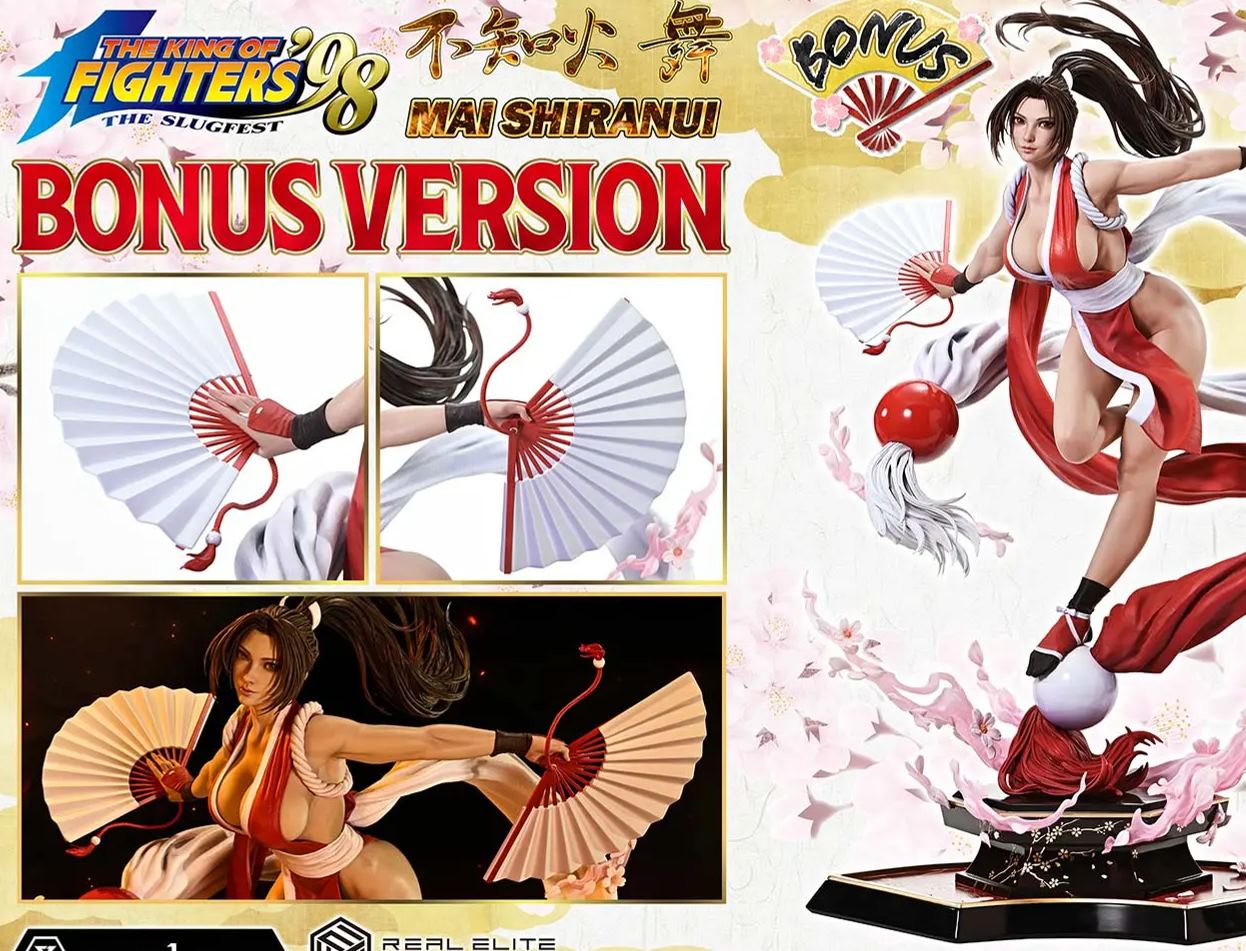 Prime 1 Studio - Real Elite Masterline THE KING OF FIGHTERS '98 MAI SHIRANUI 1/4 Statue REMKOF-01 REMKOF-01UT REMKOF-01UTS Licensed Statue