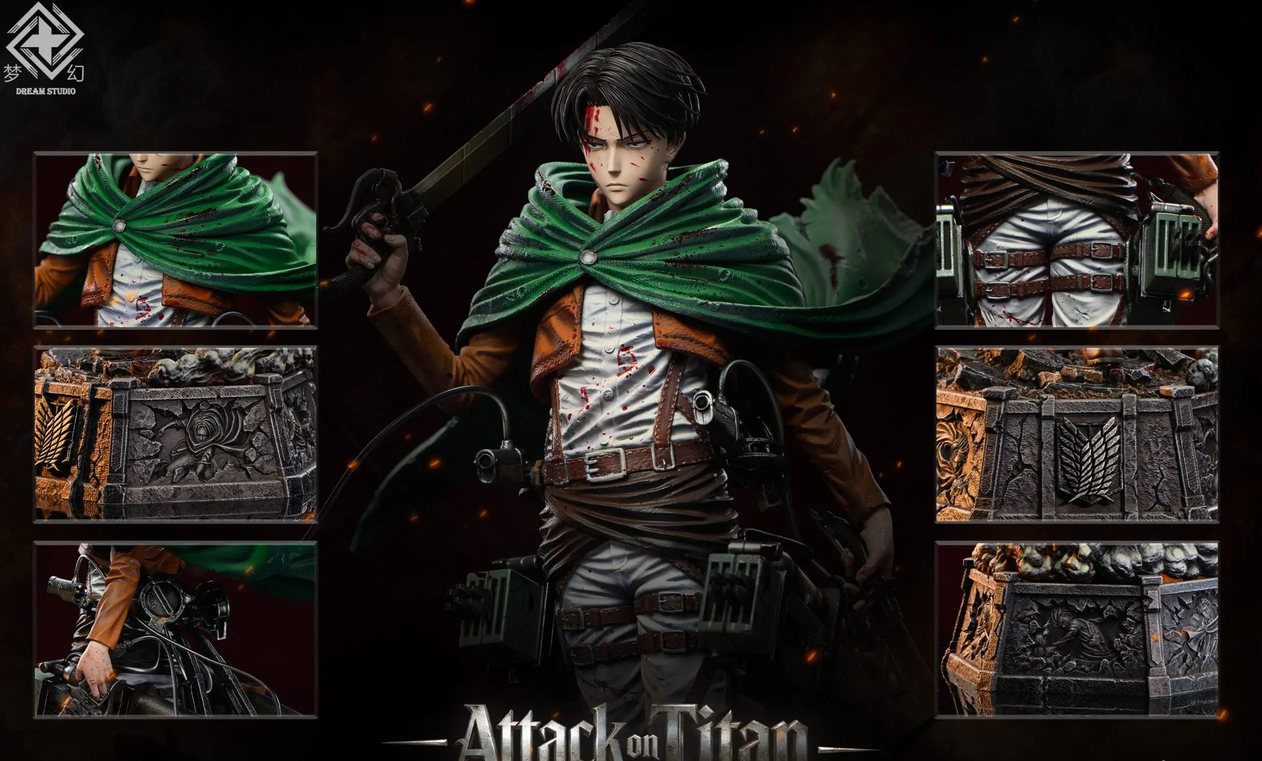 Dream Studio - Levi Ackerman Attack on Titan Statue