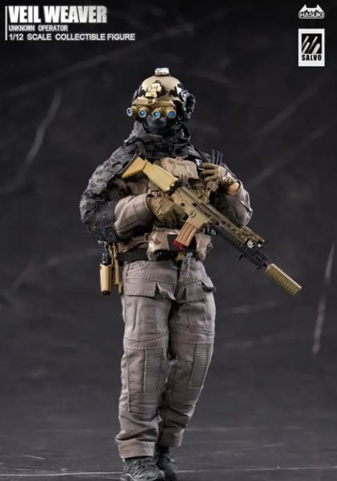 HASUKI - SALVO Series SA04 Veil Weaver 1/12 Complete Model Action Figure Licensed 