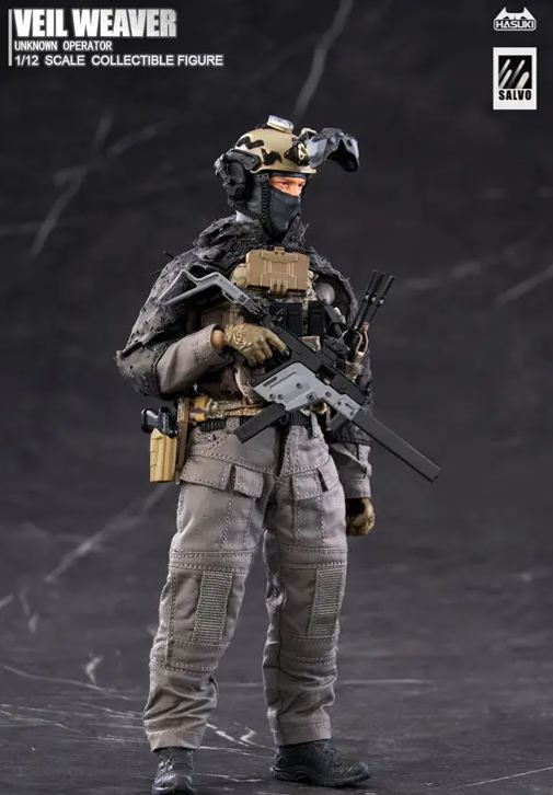 HASUKI - SALVO Series SA04 Veil Weaver 1/12 Complete Model Action Figure Licensed 