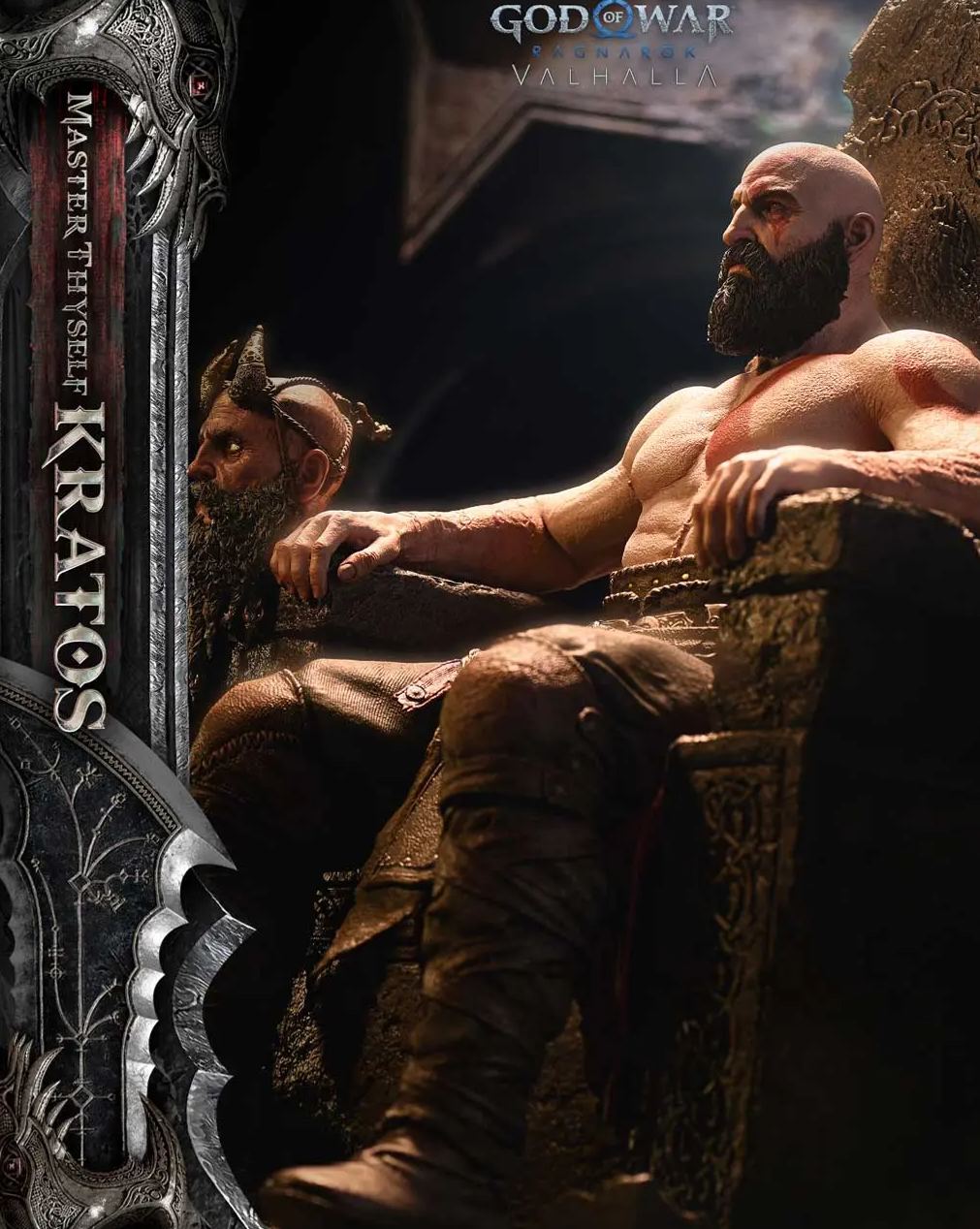 Prime 1 Studio - God of War: Ragnarok Master Thyself Kratos 1/3 Scale Statue TLCGOW-01 TLCGOW-01S Licensed Statue