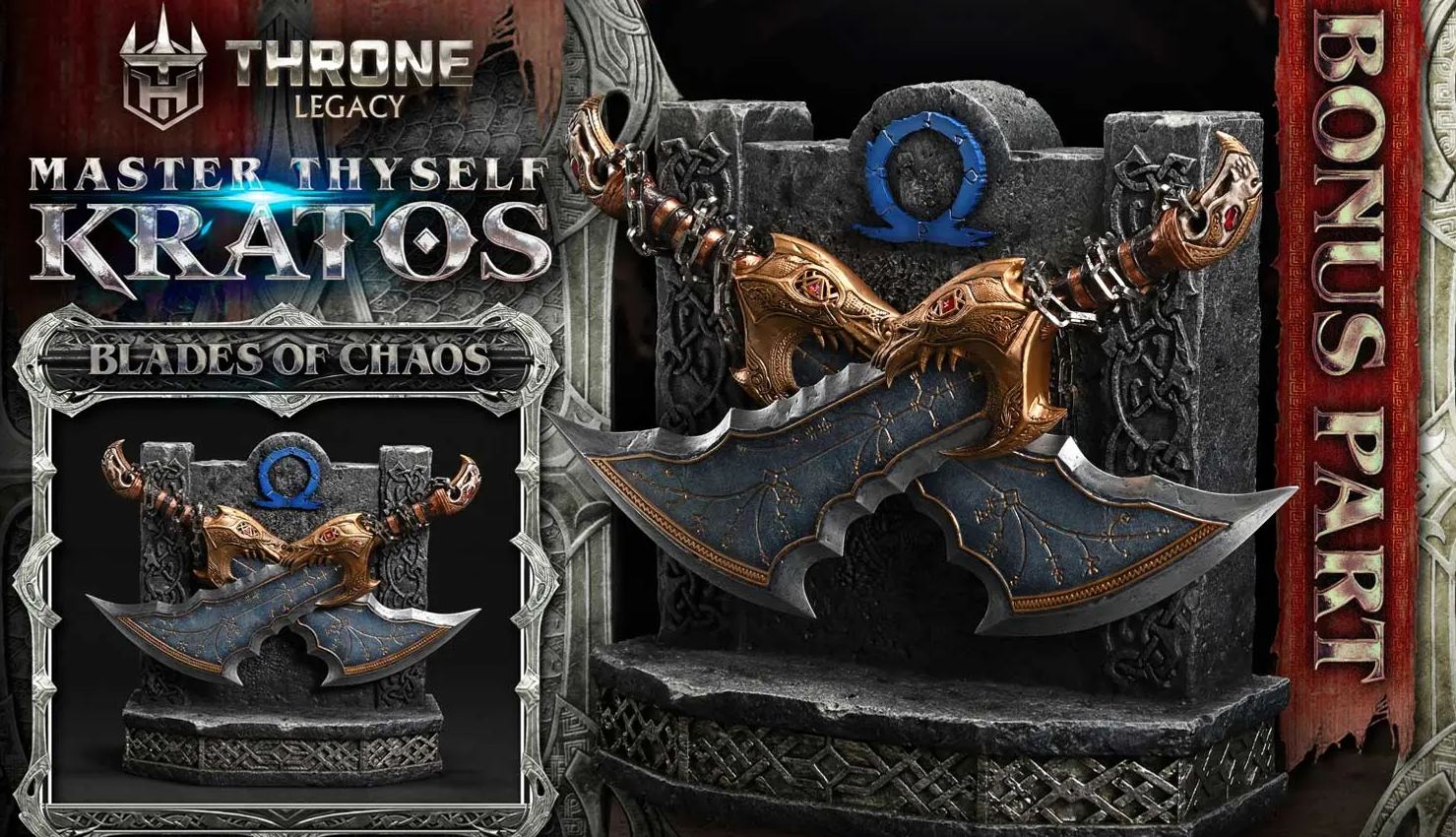 Prime 1 Studio - God of War: Ragnarok Master Thyself Kratos 1/3 Scale Statue TLCGOW-01 TLCGOW-01S Licensed Statue