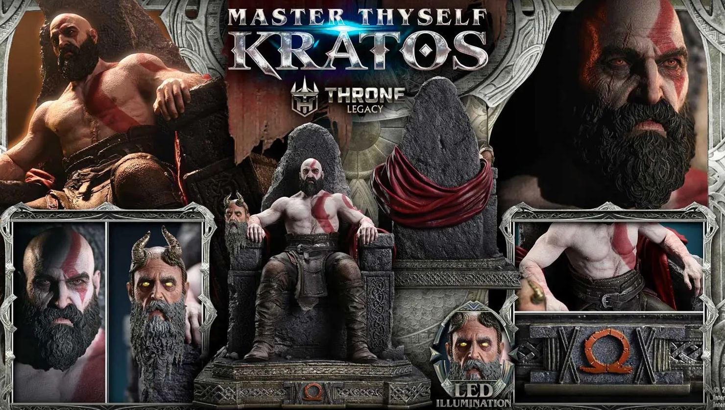 Prime 1 Studio - God of War: Ragnarok Master Thyself Kratos 1/3 Scale Statue TLCGOW-01 TLCGOW-01S Licensed Statue