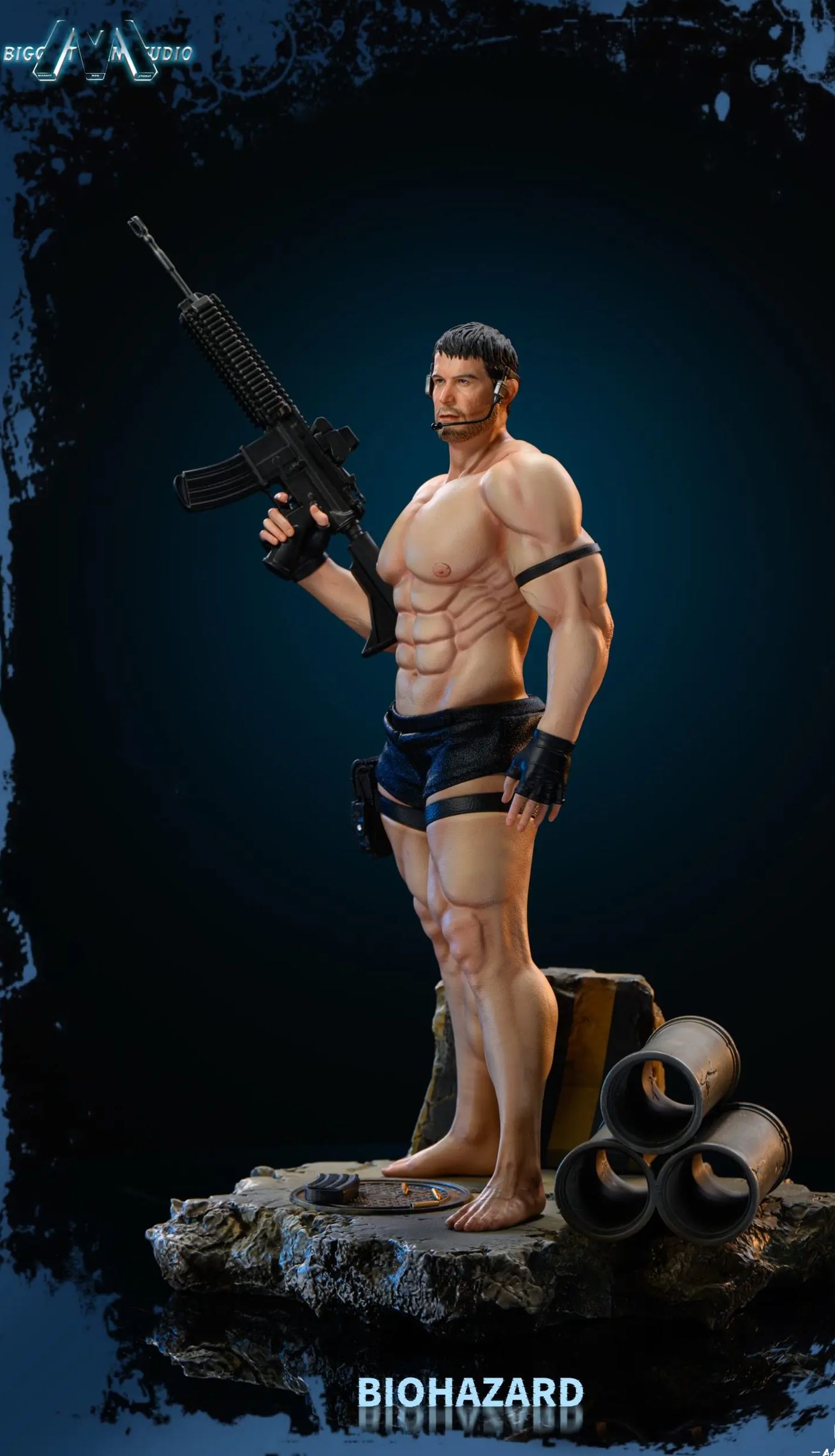 Biggest-Man Studio - Chris Redfield Resident Evil Figure Licensed Statue