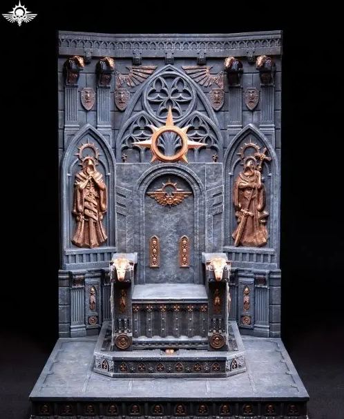 Xing Lan Gong Fang - Universal Warhammer-style Temple Primarch Throne Main Wall GT005A X Primarch Throne GT005B Licensed Statue