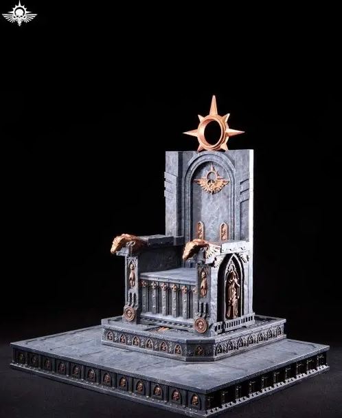 Xing Lan Gong Fang - Universal Warhammer-style Temple Primarch Throne Main Wall GT005A X Primarch Throne GT005B Licensed Statue