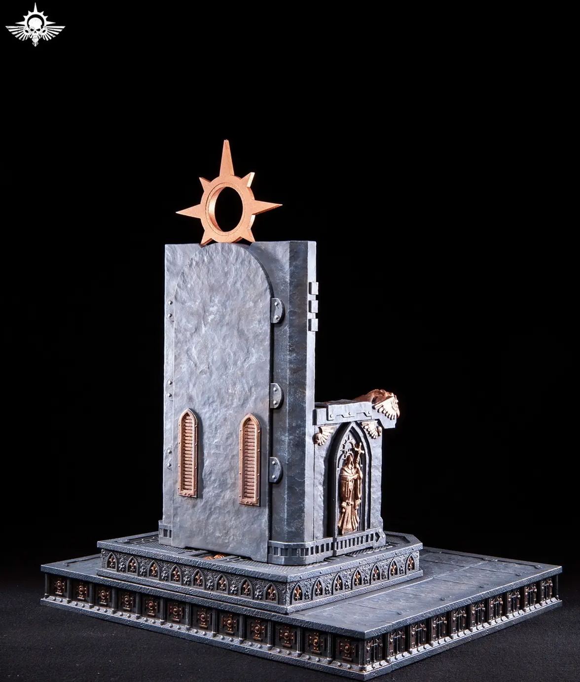 Xing Lan Gong Fang - Universal Warhammer-style Temple Primarch Throne Main Wall GT005A X Primarch Throne GT005B Licensed Statue