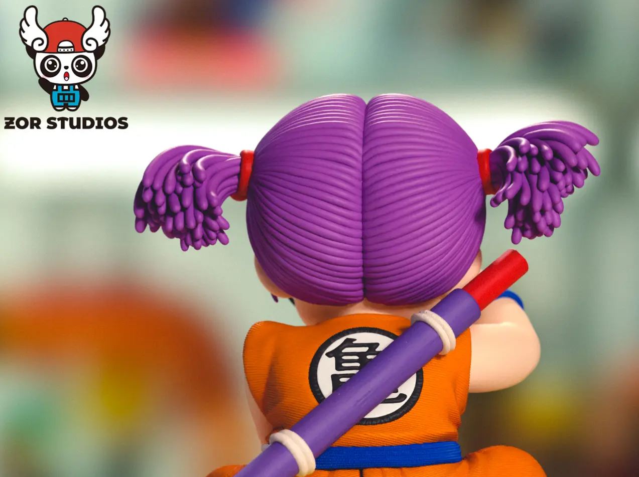 ZOR Studio - Arale Riding the Flying Nimbus X Running Goku Dr. Slump X Dragon Ball