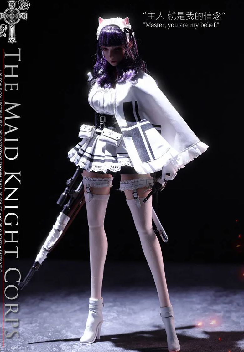 Long Shan Jin Shu Studio - 1/6 Maid Knights - Sniper MYSURU X Grenadier ANCHIRA LS-Meid.S-01A S-01B Licensed Statue