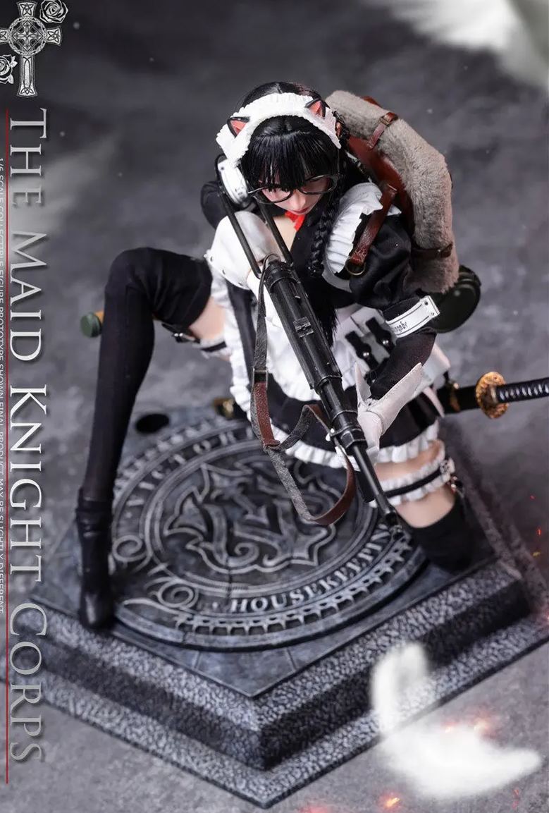 Long Shan Jin Shu Studio - 1/6 Maid Knights - Sniper MYSURU X Grenadier ANCHIRA LS-Meid.S-01A S-01B Licensed Statue