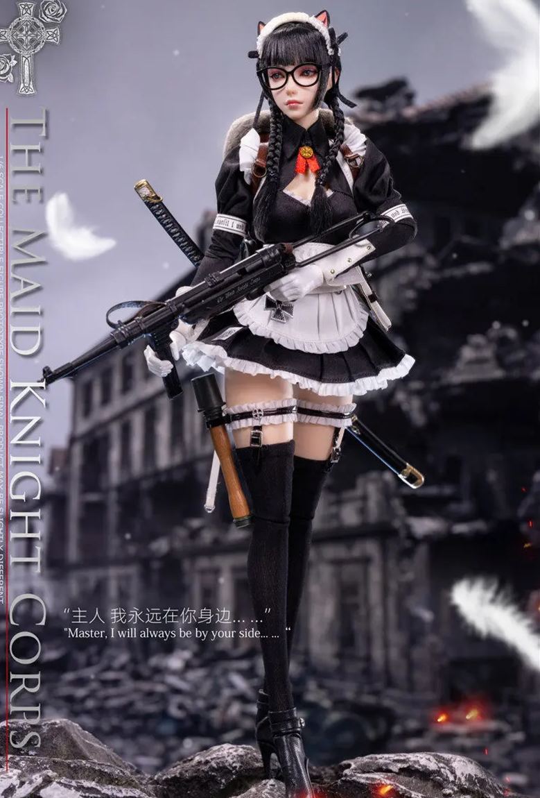 Long Shan Jin Shu Studio - 1/6 Maid Knights - Sniper MYSURU X Grenadier ANCHIRA LS-Meid.S-01A S-01B Licensed Statue