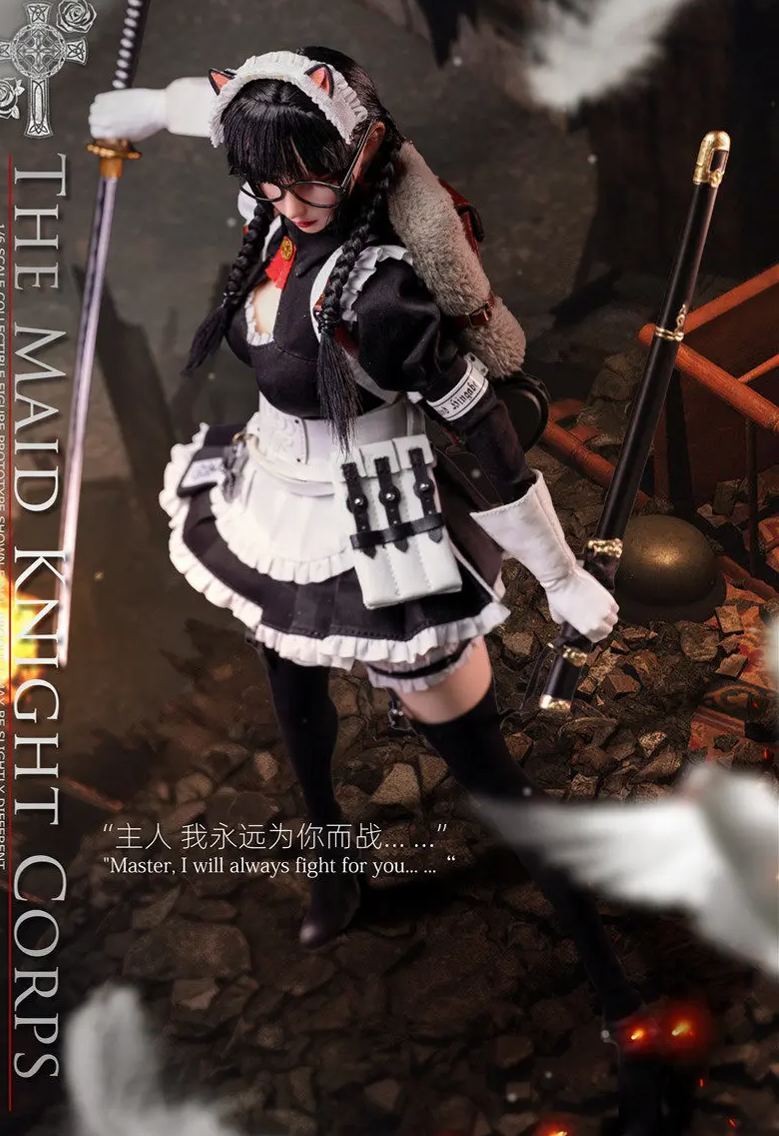 Long Shan Jin Shu Studio - 1/6 Maid Knights - Sniper MYSURU X Grenadier ANCHIRA LS-Meid.S-01A S-01B Licensed Statue