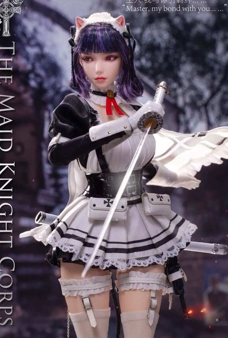 Long Shan Jin Shu Studio - 1/6 Maid Knights - Sniper MYSURU X Grenadier ANCHIRA LS-Meid.S-01A S-01B Licensed Statue
