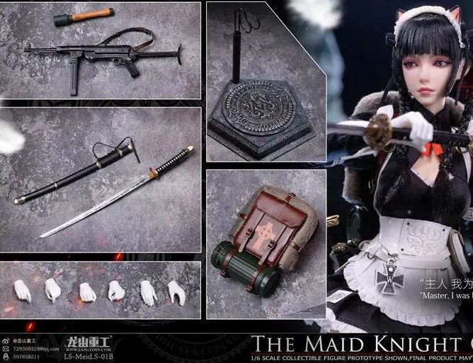 Long Shan Jin Shu Studio -  Maid Knights - Sniper MYSURU X Grenadier ANCHIRA LS-Meid.S-01A S-01B Licensed Statue