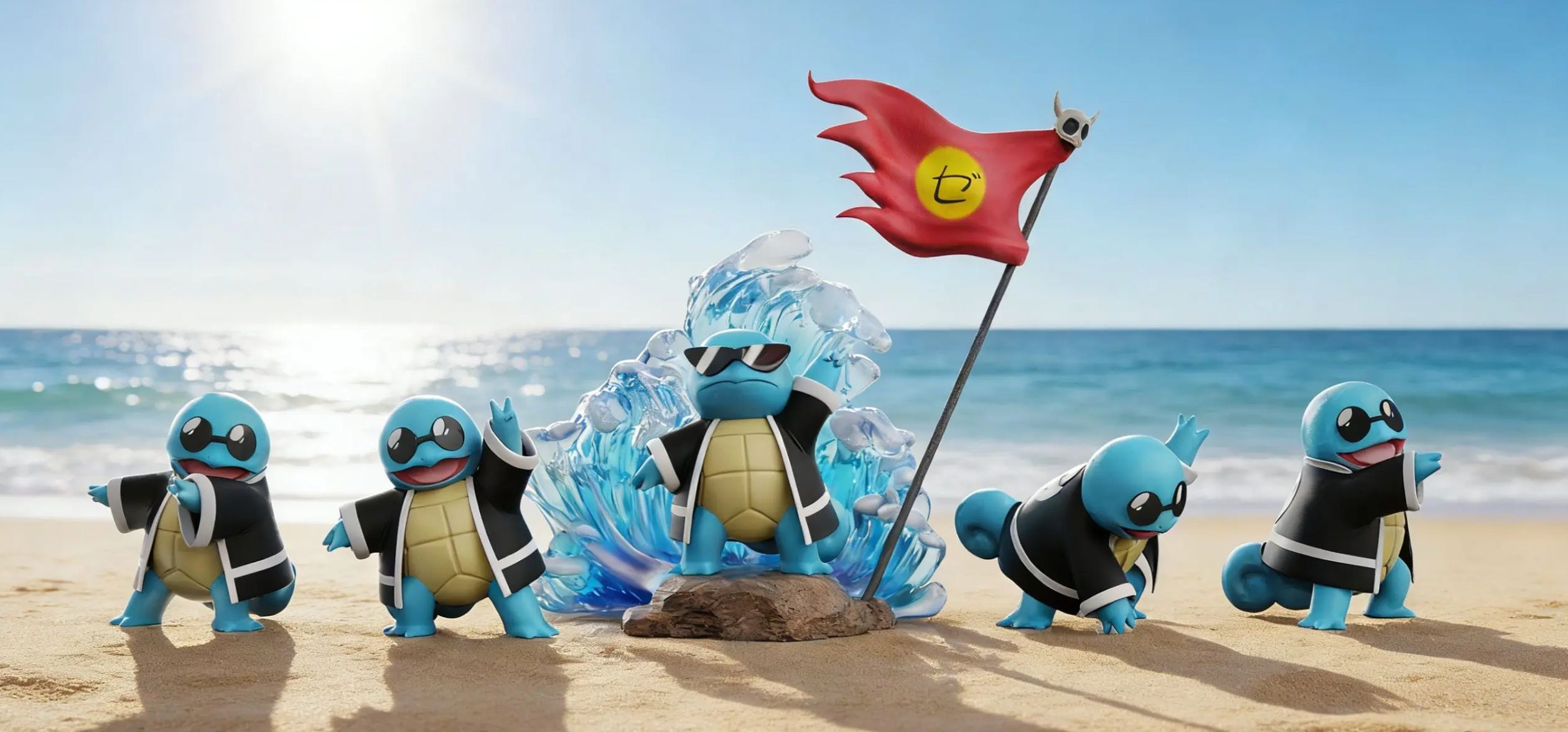 OM Studio - Squirtle Squad Pokemon Statue 