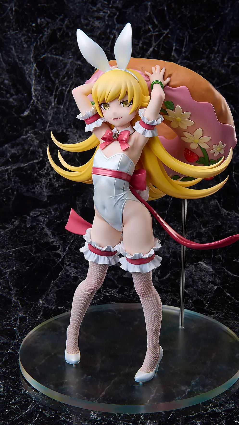 A DIMENSION - Monogatari Series Shinobu Oshino White Bunny Ver. 1/4 Complete Figure (Licensed) Statue 