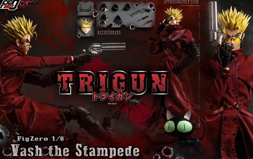 Threezero - TRIGUN FigZero 1/6 Vash the Stampede 3Z05880C0 Licensed Statue