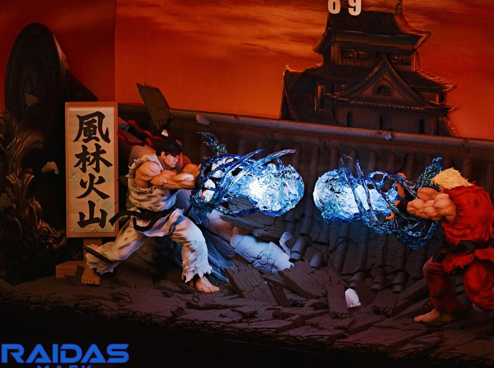 Raidas Mask Studio - Impact Showdown Ken X Ryu Street Fighter Statue