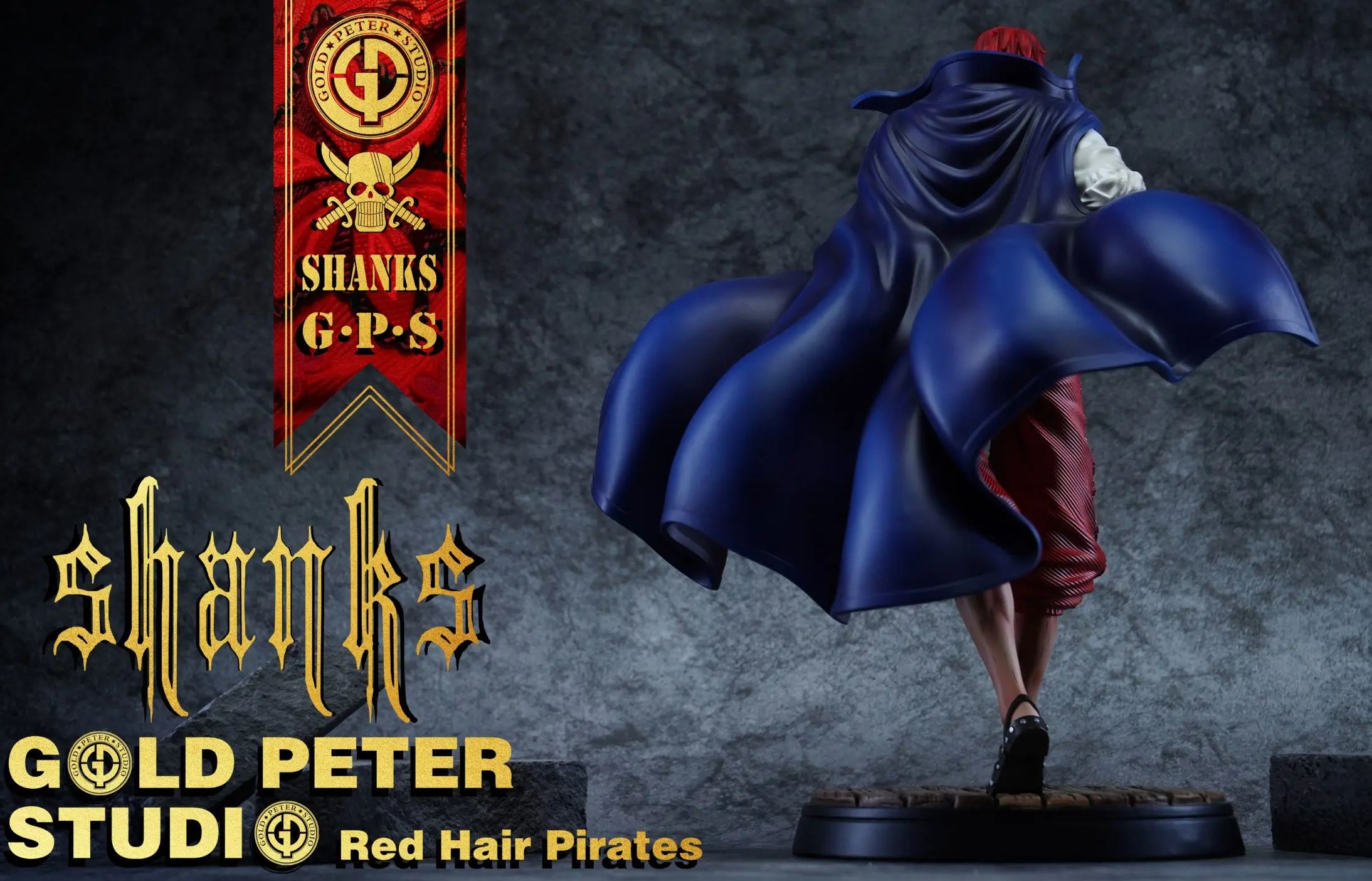 Gold Peter Studio - Shanks Red Hair Pirates One Piece Statue 