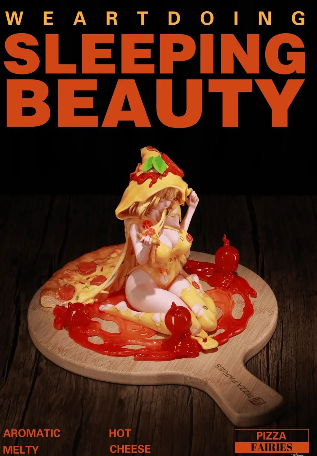 WeArtDoing Studio - Sleeping Beauty Pizza Fairies-Cheese Supreme X Classic Tomato Figure Licensed Statue 