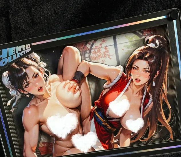 B&W Studio - Ben's Delusion World Series Desktop Decorative Card #04 Chun-Li X Mai Street Fighter X The King of Fighters