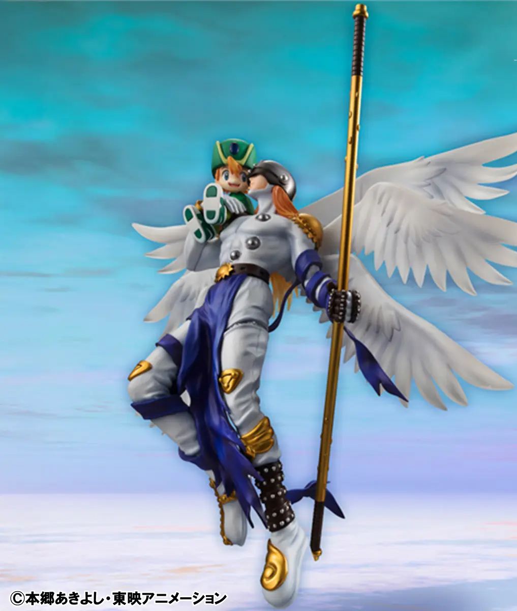 MegaHouse - G.E.M. Series Digimon Adventure Angemon X Takeru Takaishi Complete Figure Licensed Statue