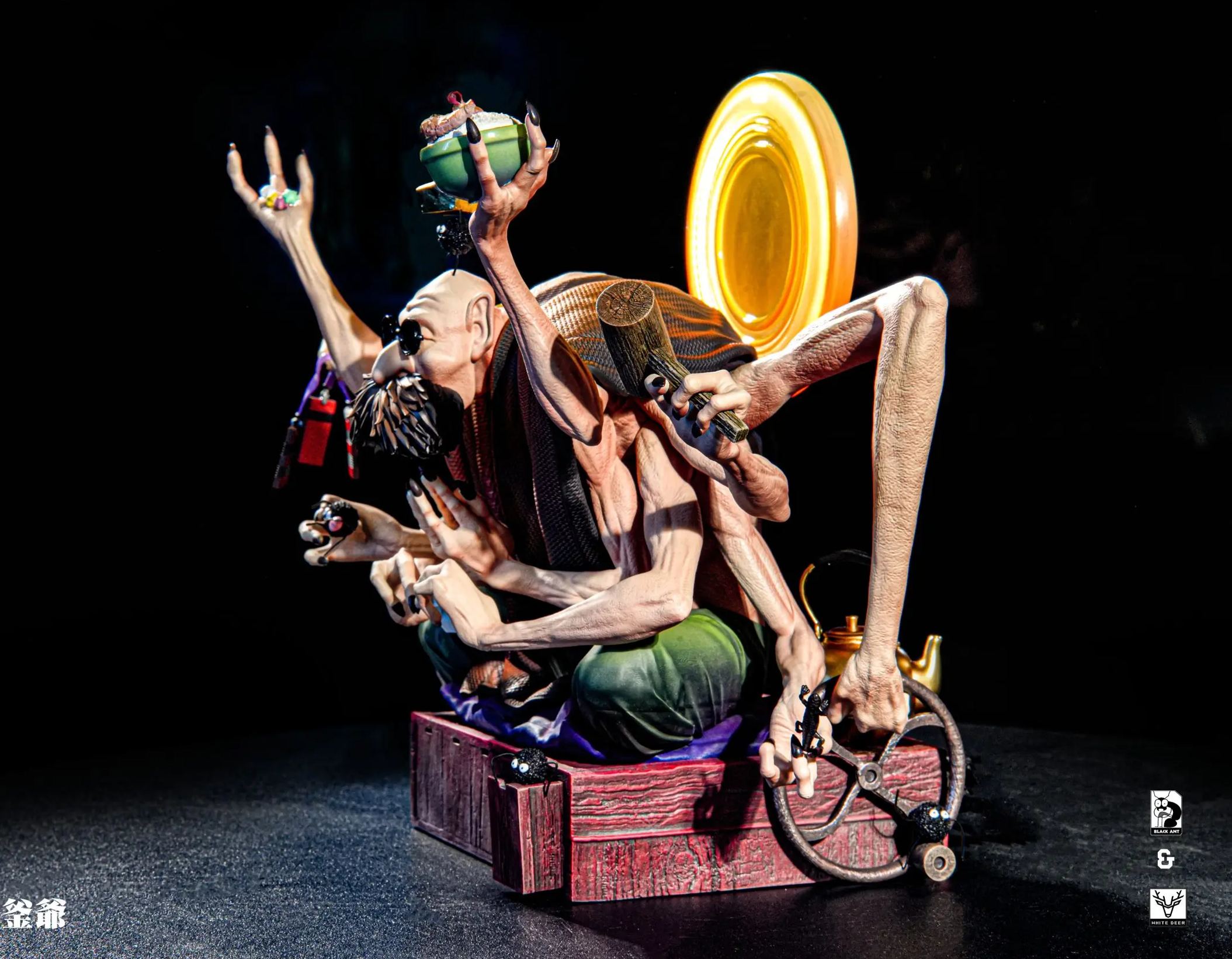 Black Ant Studio X White Deer Studio - Kamaji Spirited Away Statue