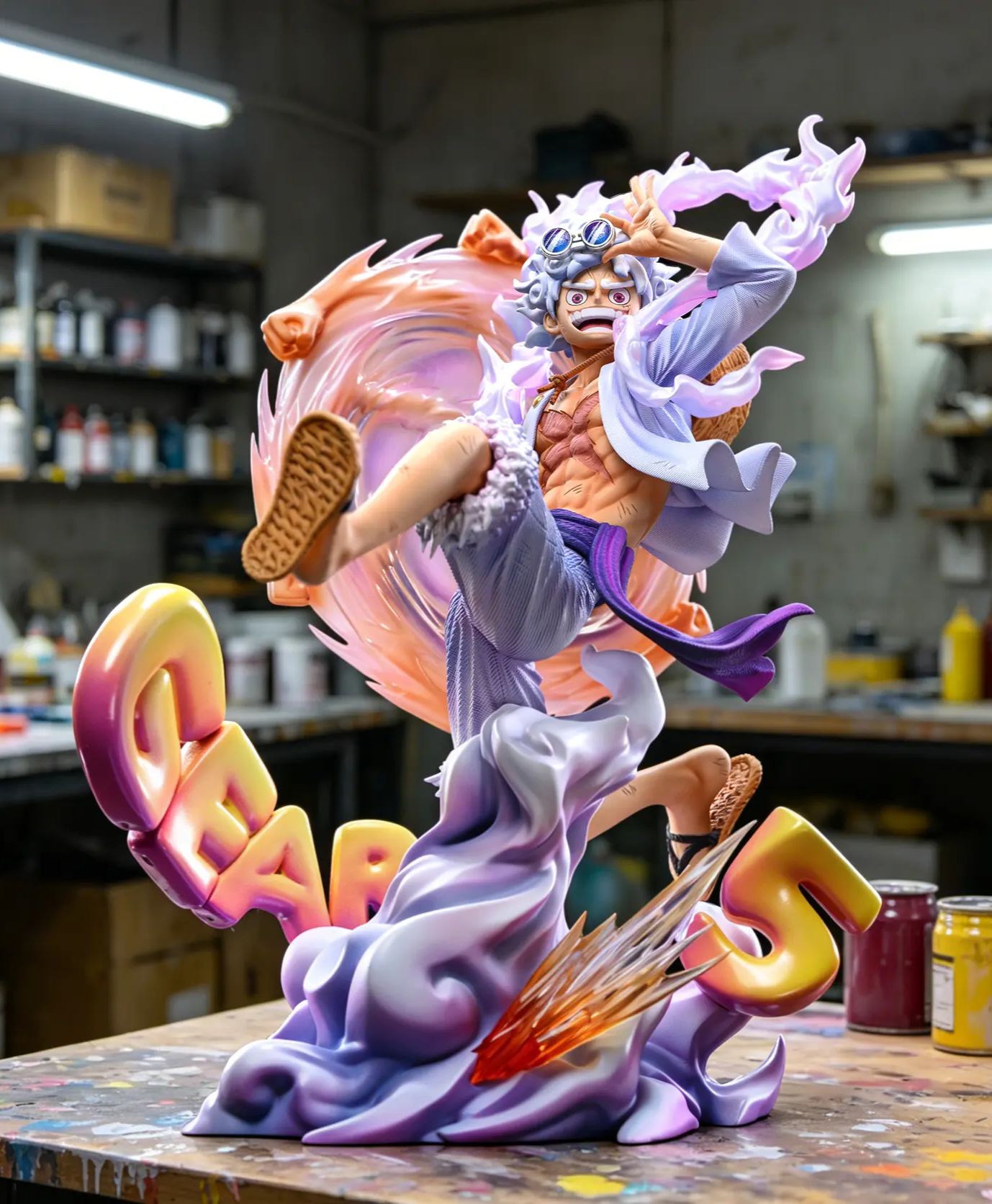 SY Studio  Nika Luffy Throwing a Punch One Piece