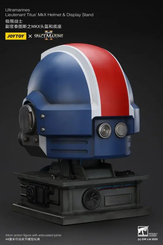 JOYTOY - Warhammer 40,000 Ultramarines Lieutenant Titus' MKX Helmet & Display Stand JT01741 JT01697 (Licensed) Statue(GK)