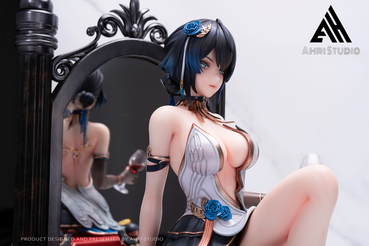 In stock-Dust White Boundary Cathyya 1/5 Statue GK (Adult 18+), Ahri Studio