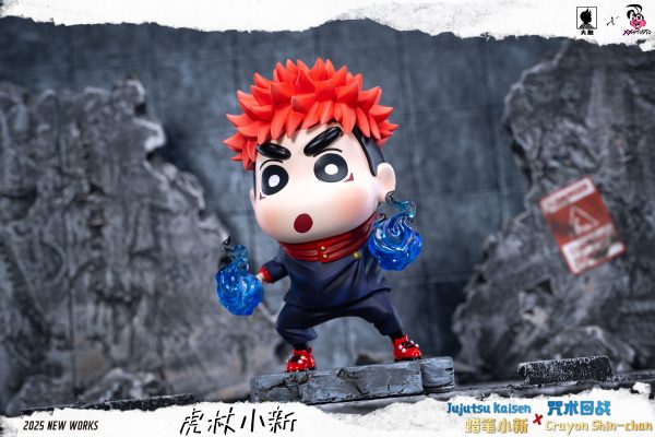 Crayon Shin-chan Cosplays Jujutsu Kaisen Twin Fantasy Rhapsody Statue(GK) - Big Feeler Studio 